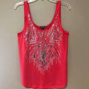 Sequined tank top